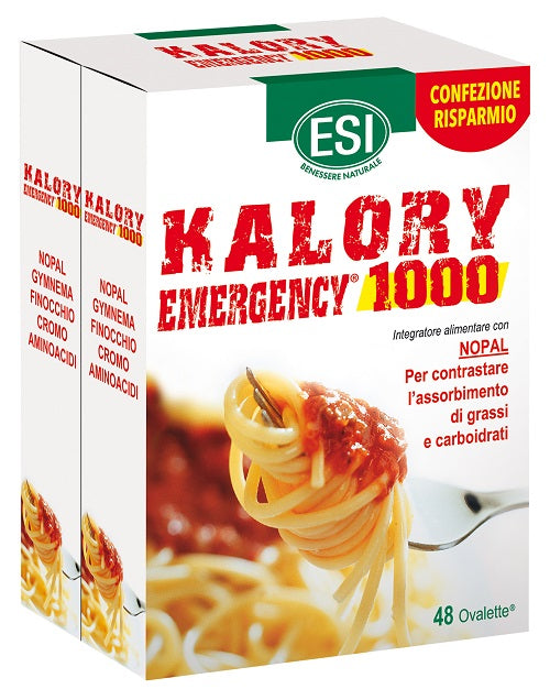 Esi Kalory Emergency 1000 48 Ovalette Bipack - Lovesano