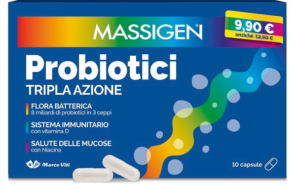 Massigen Probiotici 10 Capsule 2024 Offerta Speciale - Lovesano