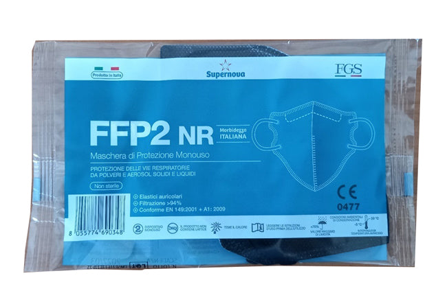 Supernova Mascherina Ffp2 Nr Nero 1 Pezzo - Lovesano