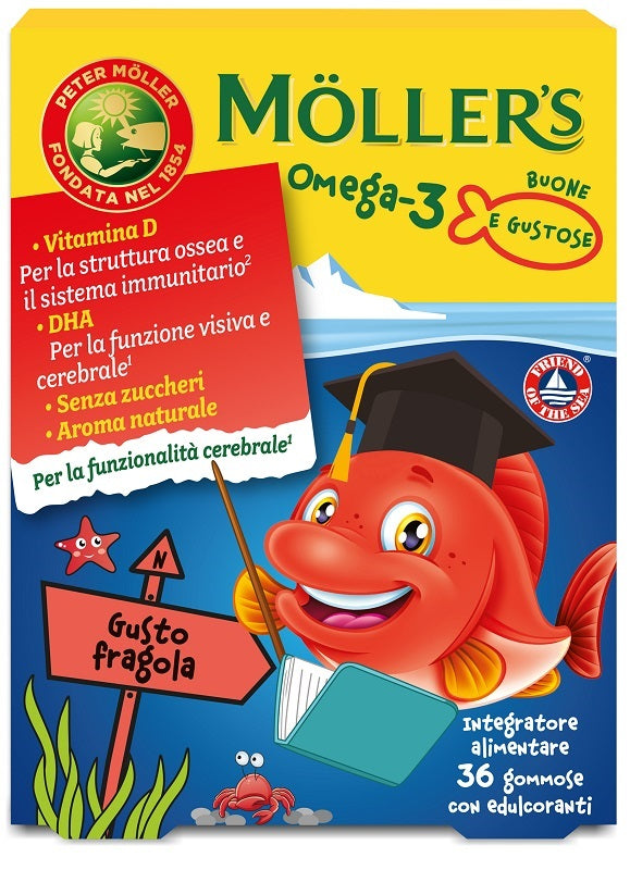 Moller's Omega 3 Jelly Fish 36 Gommose - Lovesano