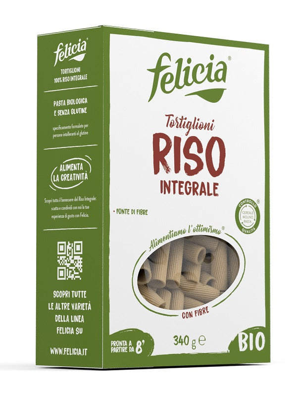 FELICIA BIO Pasta Riso Integr.Tortiglioni 340g S/G - Lovesano