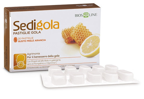 Apix Sedigola Miele Arancia 20 Pastiglie - Lovesano