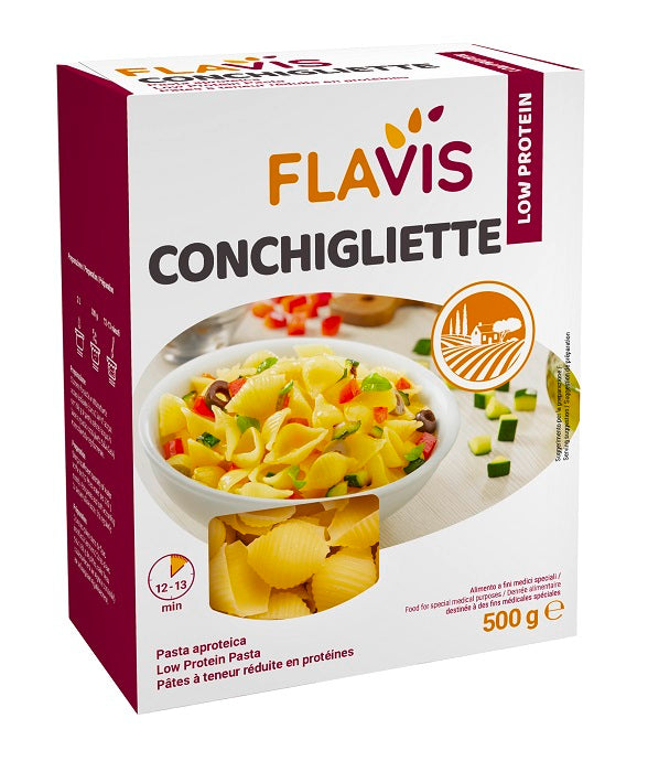 Flavis Conchigliette Aproteiche 500 G - Lovesano