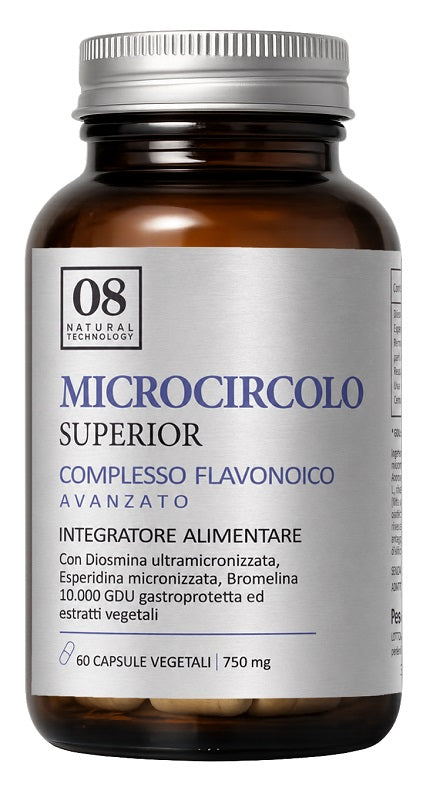 Microcircolo Superior 60 Capsule Senza Glutine Naturalmente Privo Di Lattosio