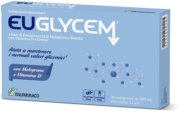 Euglycem 30 Compresse Da 400 Mg Senza Glutine Senza Lattosio