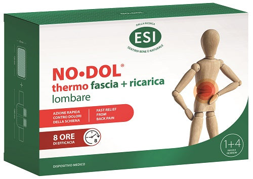 Esi No Dol Thermo Fascia Lombare 1 Pezzo + Ricarica 4 Pezzi - Lovesano