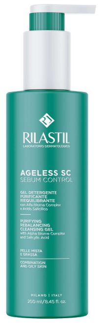 Rilastil Ageless Sc Sebum Control Gel Detergente Purificante Riequilibrante 250 Ml - Lovesano