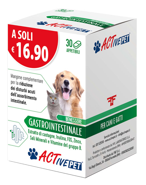 V ACTIVE PET GASTROINTEST 30CPR - Lovesano