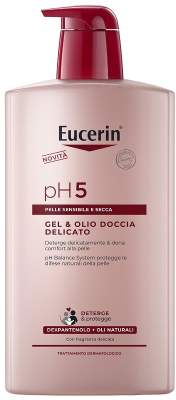 Eucerin Gel & Olio Doccia Delicato 1 Litro - Lovesano