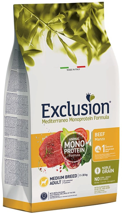 V EXCLUSION M ADULT BEEF M12KG - Lovesano