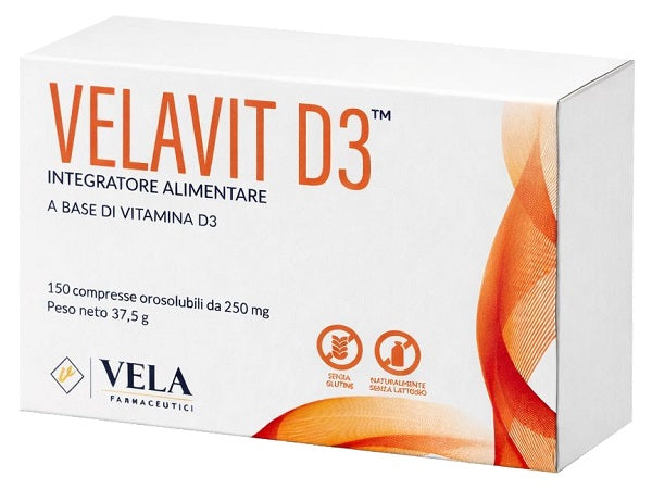 Velavit D3 150 Compresse Orosolubili 250 Mg Senza Glutine Naturalmente Privo Di Lattosio - Lovesano