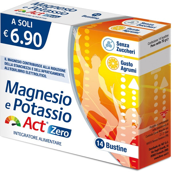 Magnesio E Potassio Act Zero 14 Bustine - Lovesano