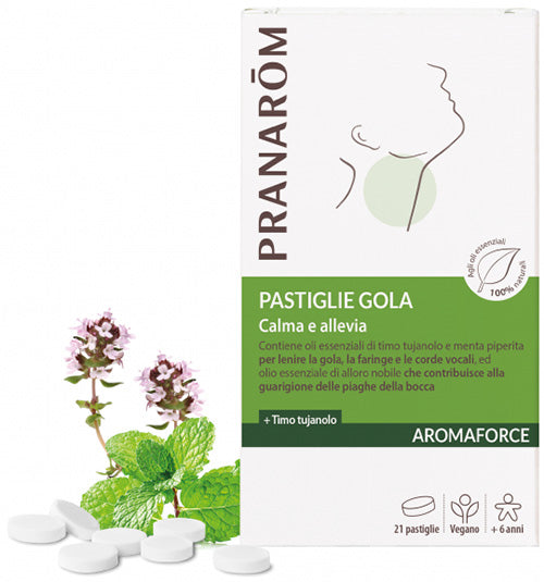 Pranarom Aromaforce Gola 21 Pastiglie Masticabili - Lovesano