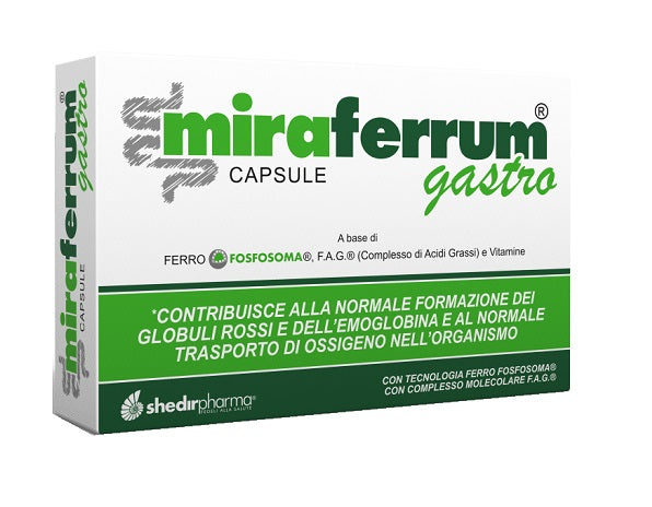 Miraferrum Gastro 30 Capsule Senza Glutine Naturalmente Privo Di Lattosio