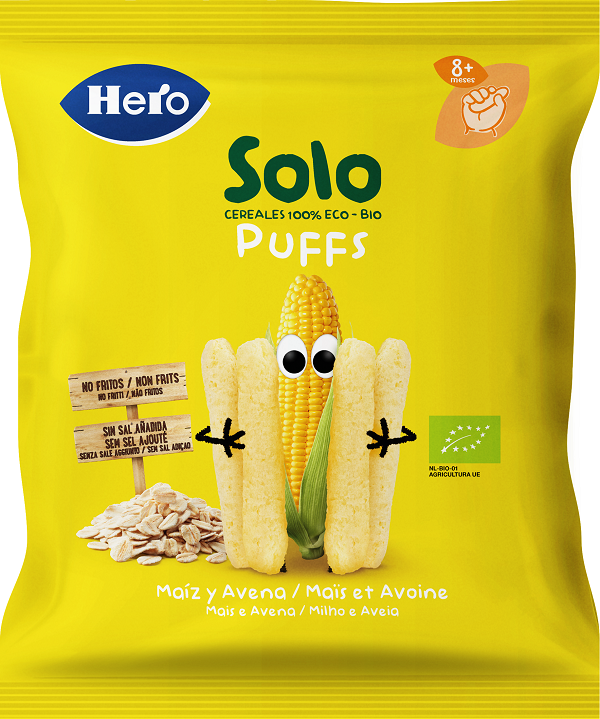 HERO SOLO SNACK PUFF AVENA MAI - Lovesano