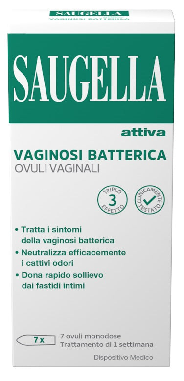 Saugella Attiva Vaginosi Batterica 7 Ovuli Vaginali - Lovesano