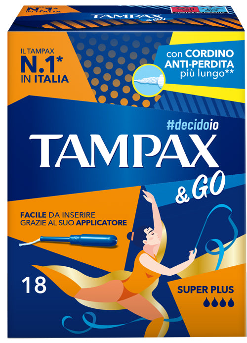 Tampax &go Super Plus 18 Pezzi - Lovesano