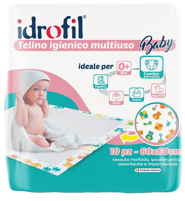 Idrofil Telino Igienico Multiuso Baby 60x60 Cm 15 Pezzi - Lovesano