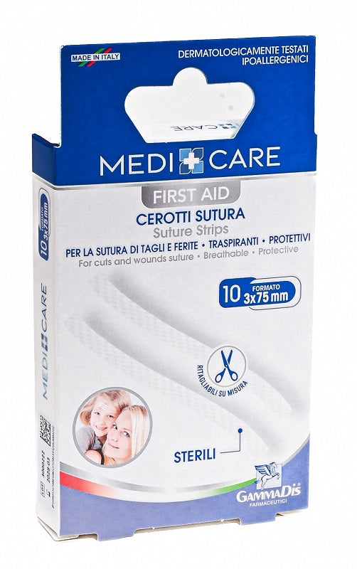 Cerotto Medicare Sutura Sterili 10 Pezzi - Lovesano