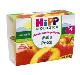 HIPP BIO FRU GRAT MEL/PE4X100G - Lovesano