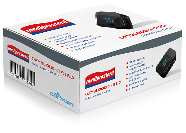 Medipresteril Oxyblood-3 Oled Pulsossimetro Da Dito - Lovesano