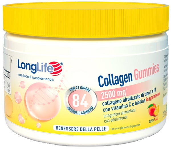 Longlife Collagen Gummies 625mg 84 Gommose - Lovesano