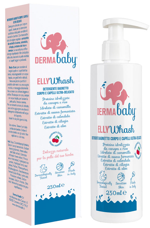 Derma Baby Elly Wash Detergente Bagnetto Corpo E Capelli Ultra-delicato 250 Ml