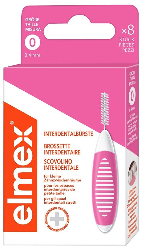 Elmex Interdental Brush Pink 0,4mm 8 Pezzi - Lovesano