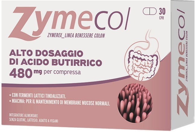 Zymerex Zymecol 30 Compresse Senza Glutine Senza Lattosio