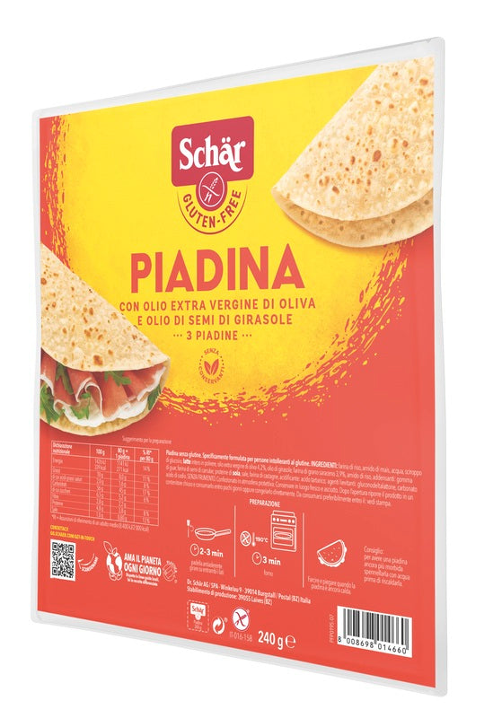 SCHAR PIADINA 3X80G - Lovesano