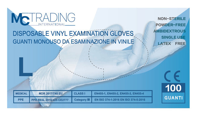 GUANTI VINILE S/POL L PULIN 100P - Lovesano
