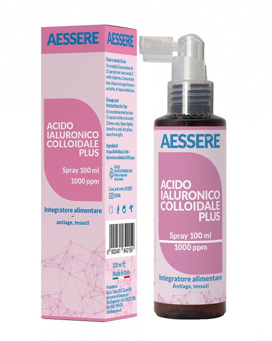 Acido Ialuronico Colloidale Plus 1000ppm 100 Ml - Lovesano