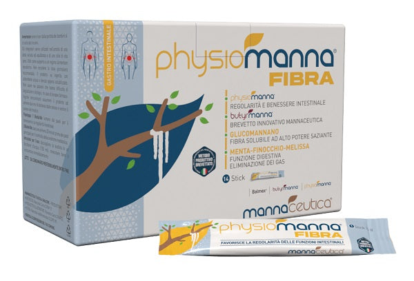 Physiomanna Fibra 14 Stick Pack Con Edulcorante