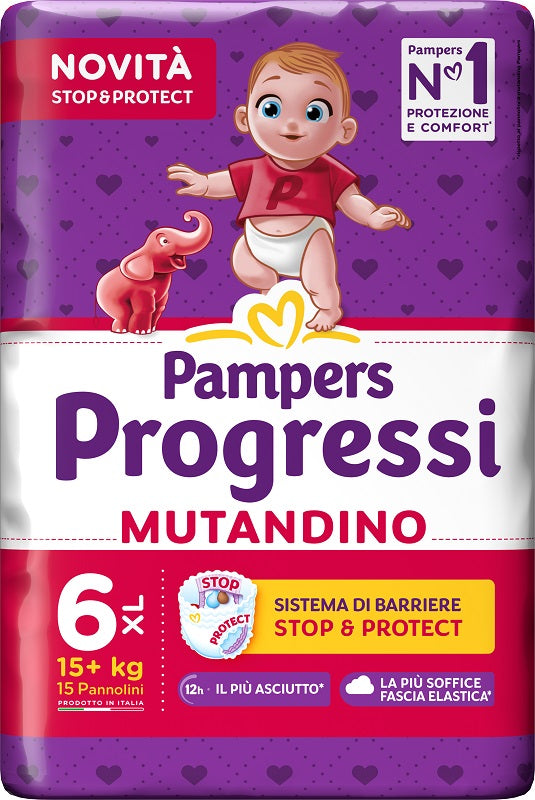 Pampers Progressi Mutandina Xl Cp 15 Pezzi - Lovesano