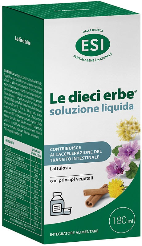 Esi Le Dieci Erbe Soluzione Liquida 180 Ml - Lovesano