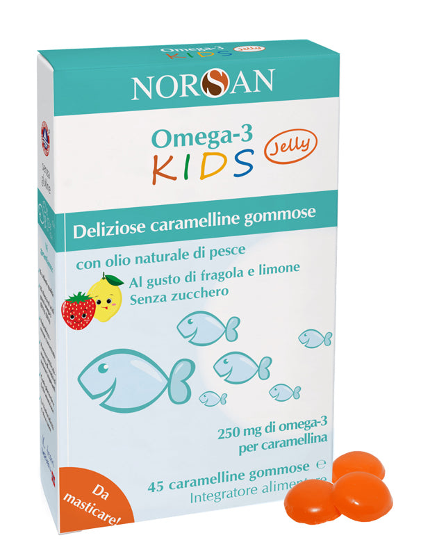 Norsan Omega 3 Kids 45 Caramelline Gommose - Lovesano