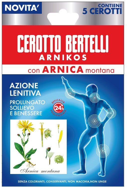 Bertelli Cerotto Arnikos Con Arnica Montana 5 Pezzi - Lovesano