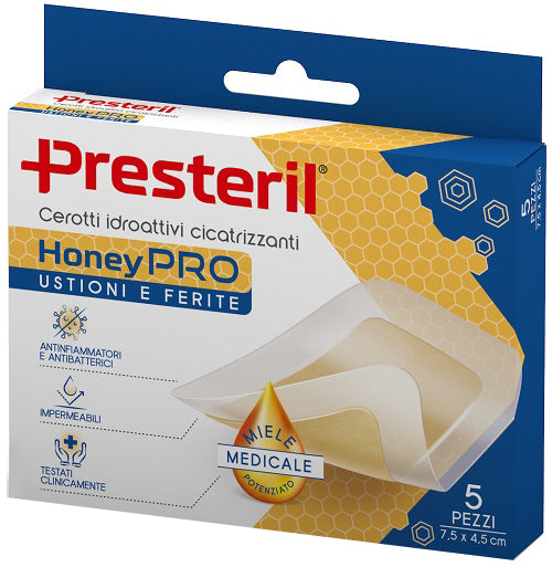 Cerotto Idroattivo Cicatrizzante Presteril Honeypro 5x7 Cm 5 Pezzi - Lovesano