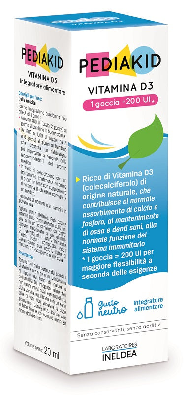 PEDIAKID Vit.D3 200UI 20ml - Lovesano