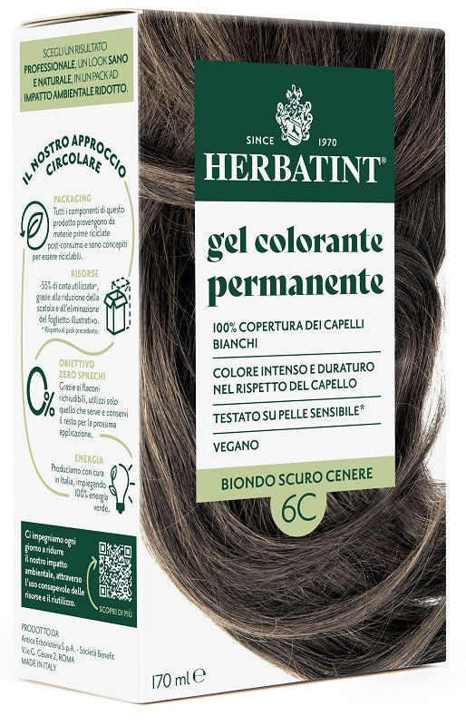 Herbatint 6c Biondo Scuro Cenere 170 Ml - Lovesano