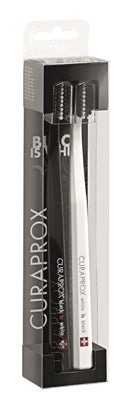 Spazzolino Curaprox White Is Black White/black 2 Pezzi - Lovesano
