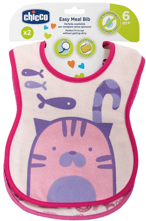 Chicco Bavagline 6m+ Rosa 2 Pezzi - Lovesano