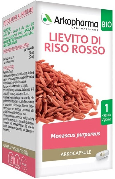 Arko Capsule Lievito Riso Rosso 45 Capsule Bio - Lovesano