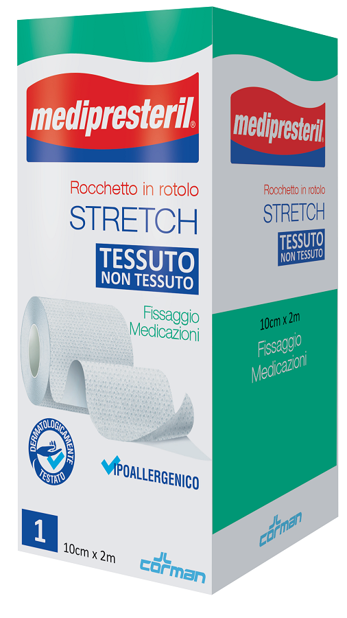 Medipresteril Rocchetto Rotolo Stretch Tessuto Non Tessuto 10 Cm X 200 Cm - Lovesano