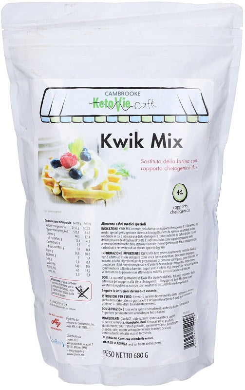 Ketovie Cafe' Kwik Mix Sostituto Farina 680 G - Lovesano