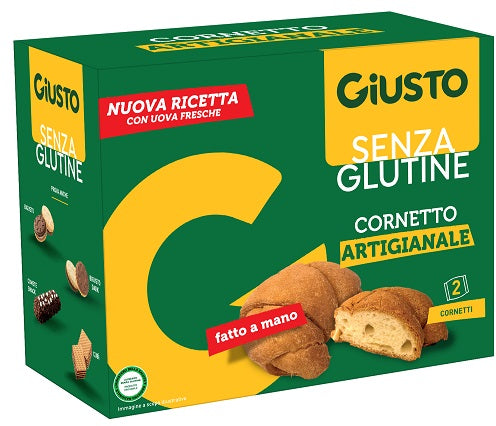 Giusto Senza Glutine Cornetto Classico 2 Pezzi Da 80 G Nuova Ricetta - Lovesano