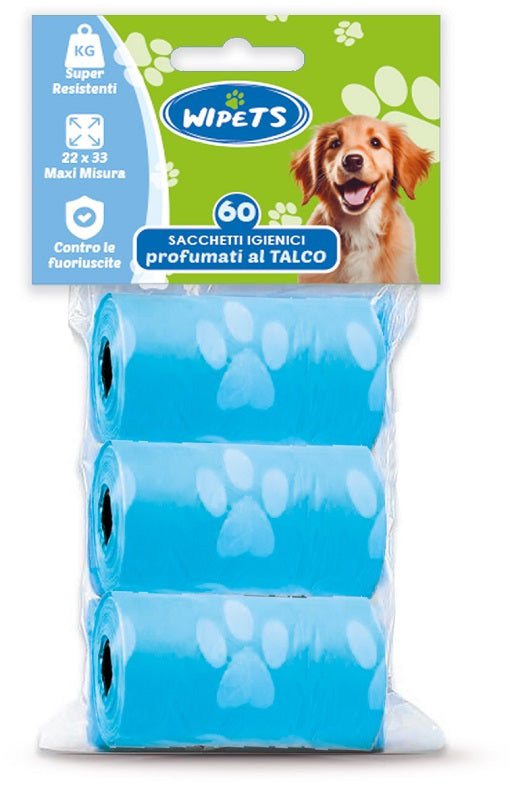 Wipets Easy Sacchetti Igienici Per Animali 60 Pezzi - Lovesano