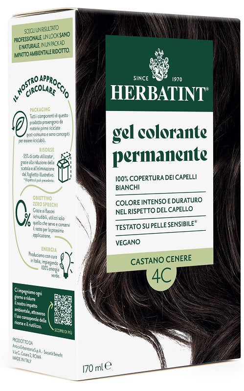 Herbatint 4c Castano Cenere 170 Ml - Lovesano