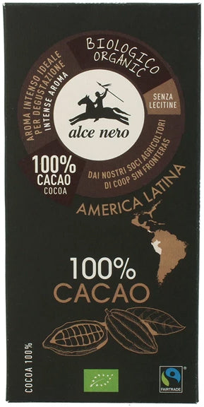 ALCE NERO Tavoletta Cioccolato ExtraFondente 100% - Lovesano 