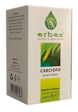 CARCIOFO 100 Cps 380mg ERBEX - Lovesano